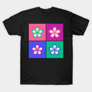 Japanese Aesthetic Cherry Blossom Sakura Pop Art Streetwear Flowers 532 T-Shirt